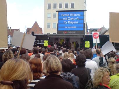 Bildungs-Demo Nürnberg, April 2008 